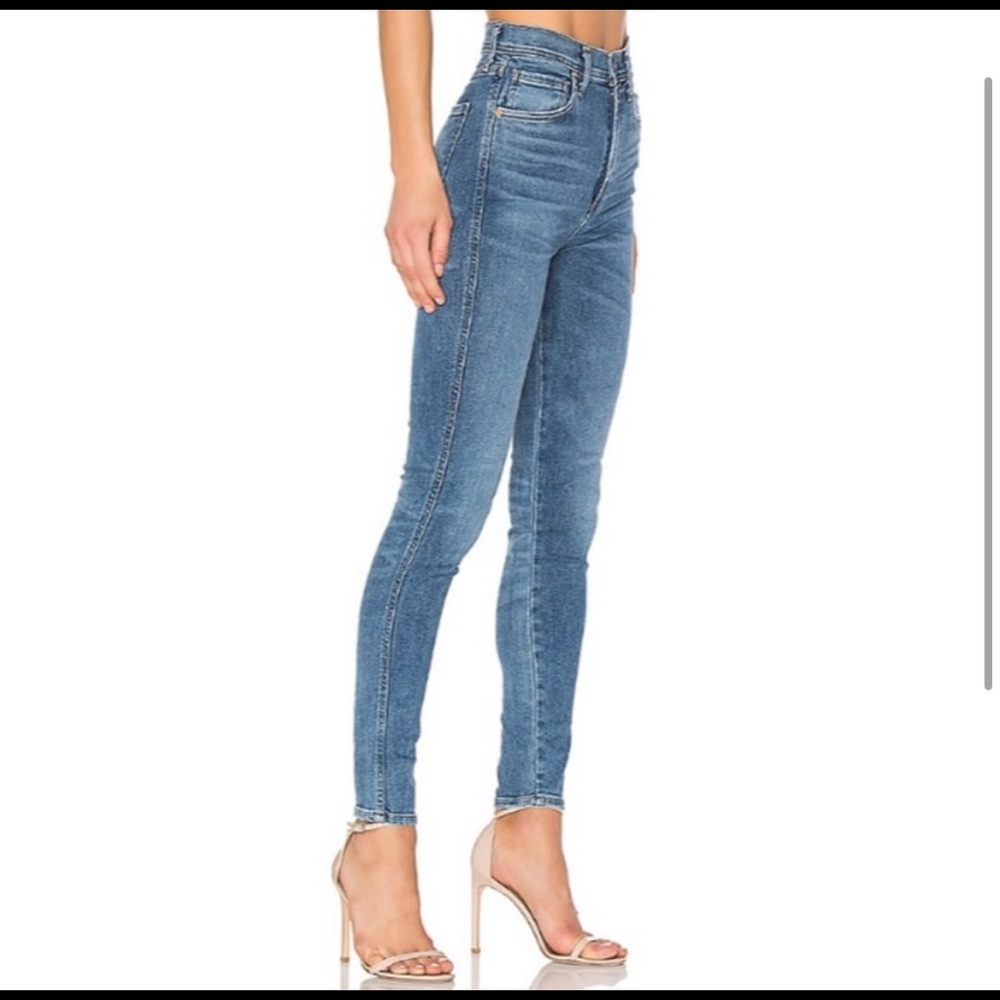 SOLD AGOLDE Roxanne Super High Rise Skinny Jeans Adore